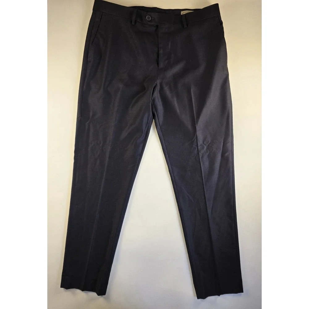 Banana Republic Trousers Tailered Slim Fit Navy‎ Size 36 R Wool
